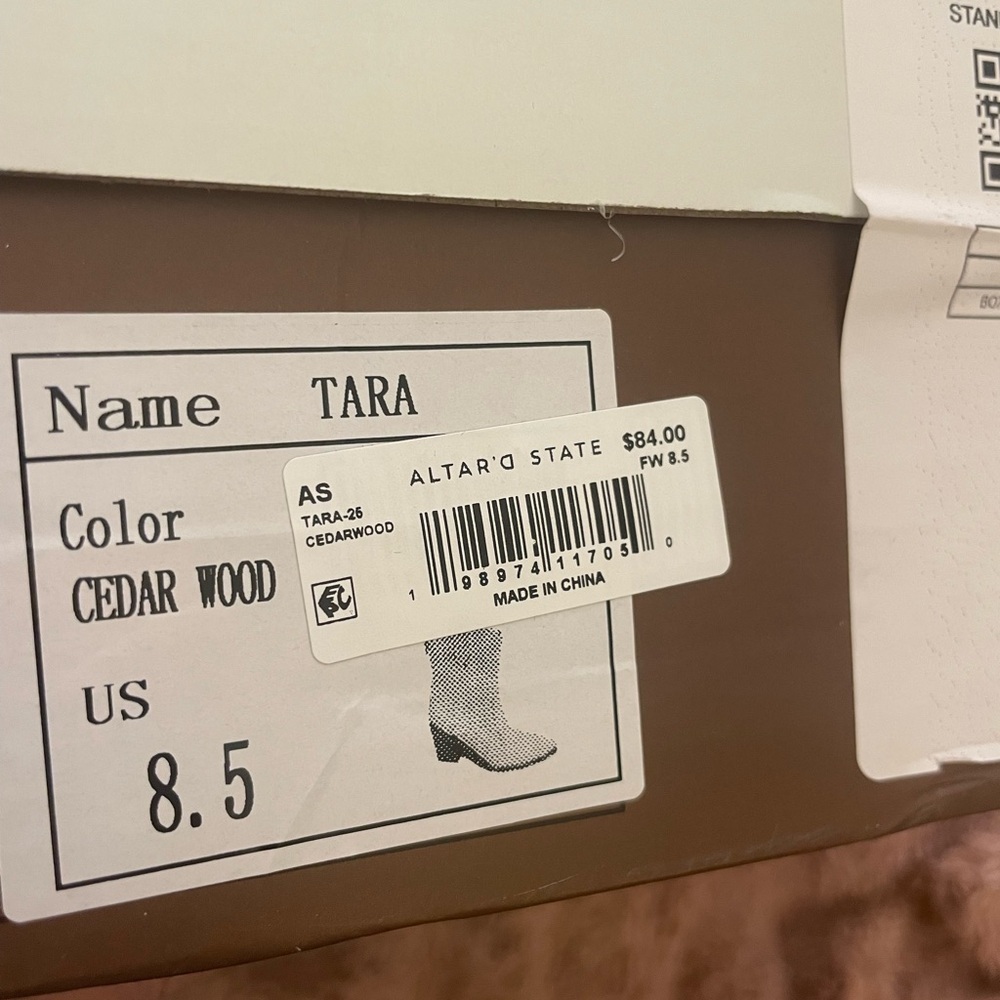 NWT Altar’d State Tara Ankle Western Heeled Booties - Picture 12 of 12